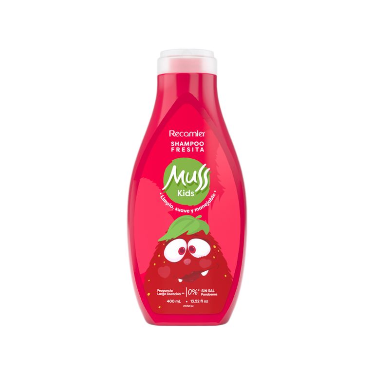 Shampoo para Niños Muss Kids Fresita Envase 400 mL