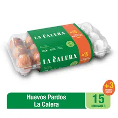 LA CALERA - Huevos Pardos La Calera Bandeja 15 Und + 3 Und
