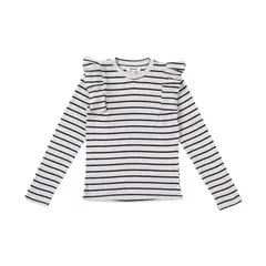 REDWOOD - Polo Manga Larga Ruffle Teen Niña Redwood