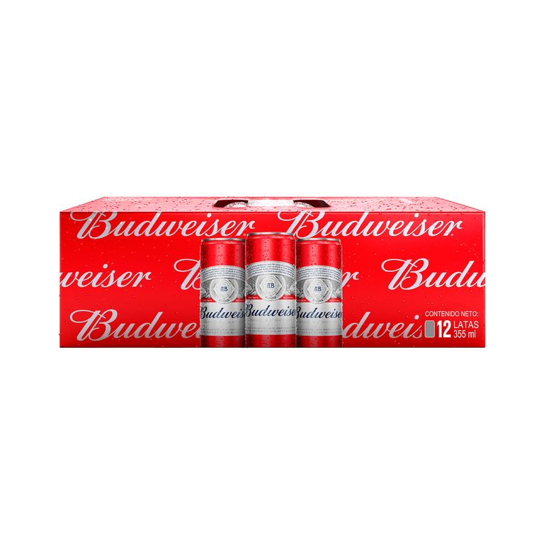 Cerveza Budweiser Pack 12 Latas 355 mL