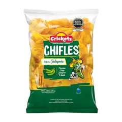 CRICKETS - Chifles Crickets Sabor Jalapeño Bolsa 250 g