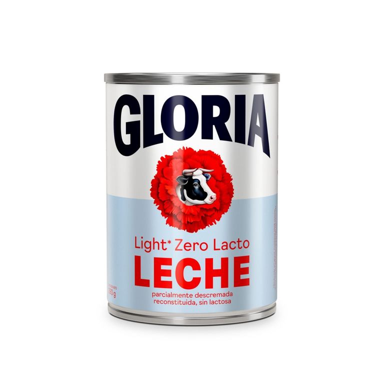 Leche Light Gloria Zero Lacto Lata 390 g
