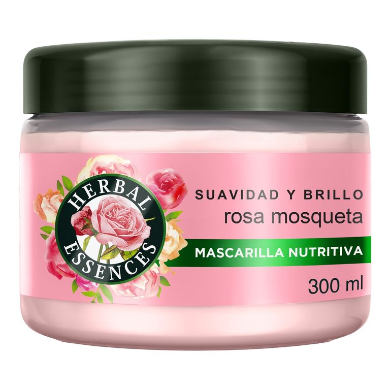Mascarilla Capilar Herbal Essences Rosa Mosqueta Envase 300 mL