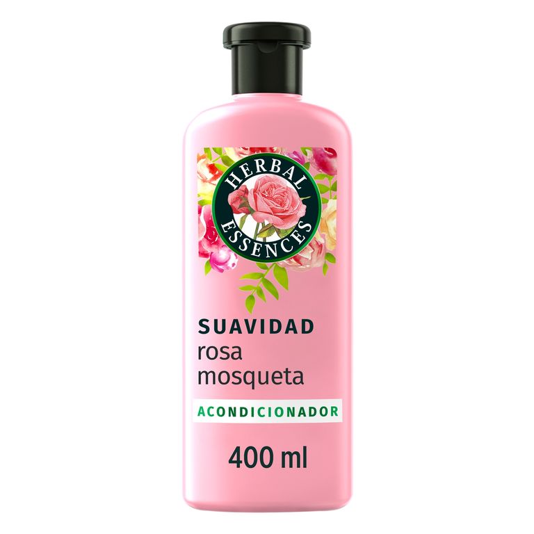 Acondicionador Herbal Essences Suavidad Rosa Mosqueta Botella 400 mL