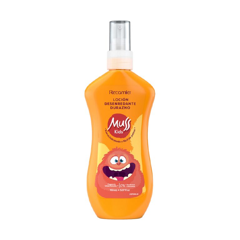 Spray Desenredante Muss Kids Durazno Envase 150 mL