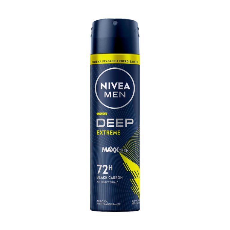 Desodorante en Spray Nivea Men Deep Extreme Envase 150 mL