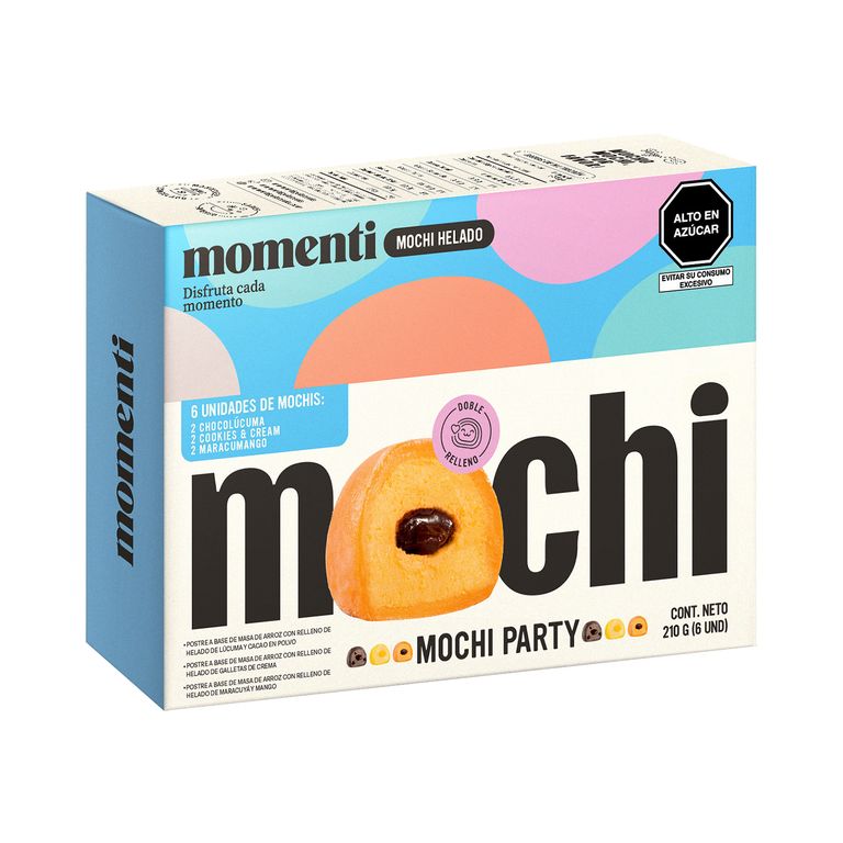Mochi Momenti Party Mix Sabores Caja 210 g