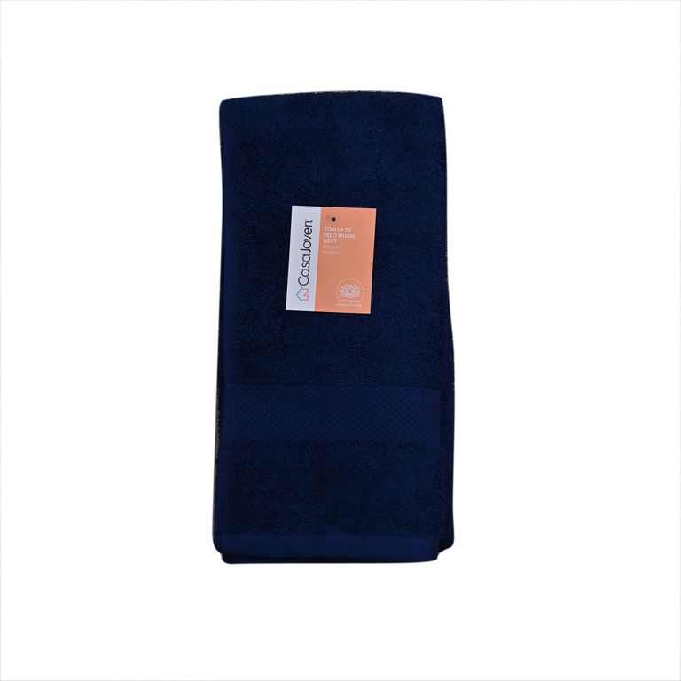 TOALLA DE PELO MURAL 55X100 NAVY