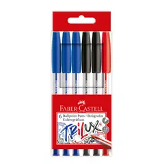 undefined - Bolígrafo Trilux 032 3 Azules, 2 Negros, 1 Rojo 6 Und