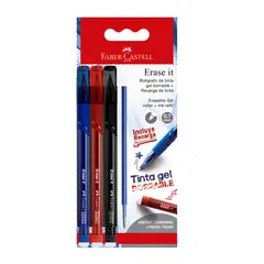 undefined - Bolígrafo Erase It 1 Azul, 1 Rojo, 1 Negro + Refill 3 Und