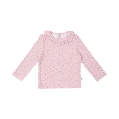 REDWOOD - Polo Manga Larb Rib Tejido Bebe Niña Redwood