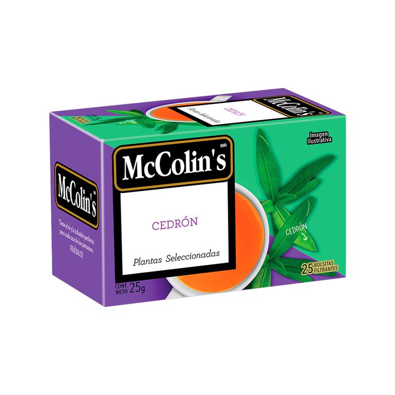 Infusión McColins Cedrón Caja 25 Sobres