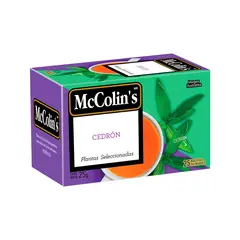 MC COLINS - Infusión McColins Cedrón Caja 25 Sobres