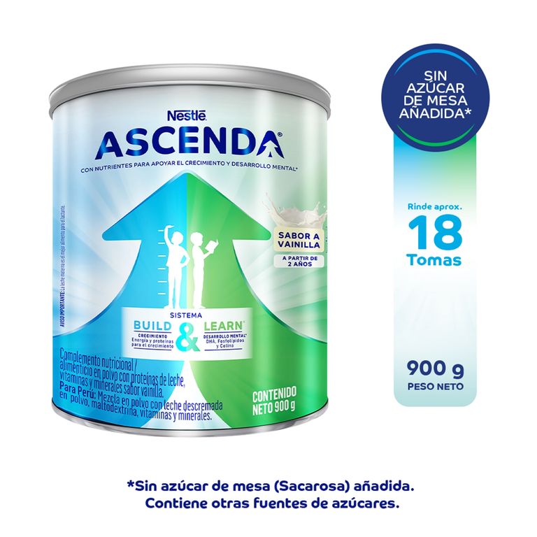 Suplemento Nutricional Ascenda Lata 900 g