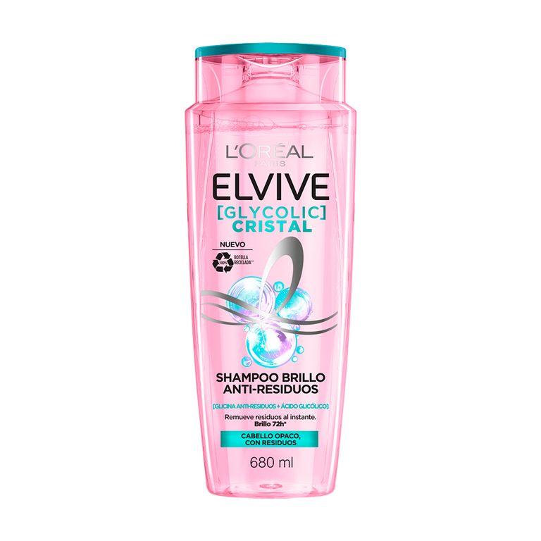 Shampoo Elvive Glycolic Crystal Envase 680 mL