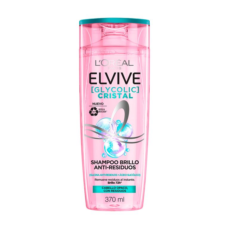 Shampoo Elvive Glycolic Crystal Envase 370 mL