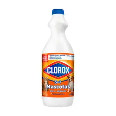 CLOROX - Lejía 5 en 1 Clorox Mascotas Botellas 900 mL