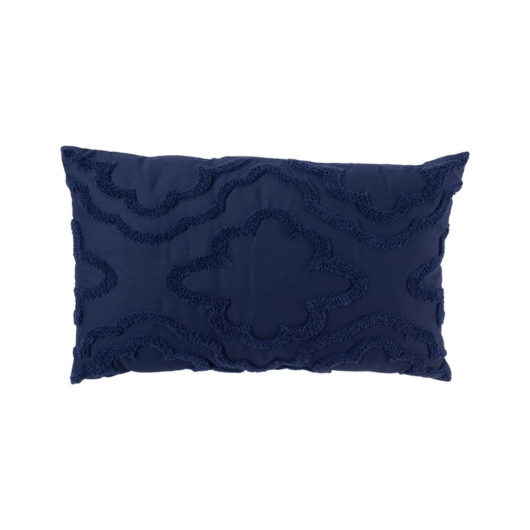 COJIN DECO RELIEVE 30X50 NAVY