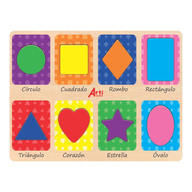 Juego de Encaje Formas Geométricas 8 Piezas