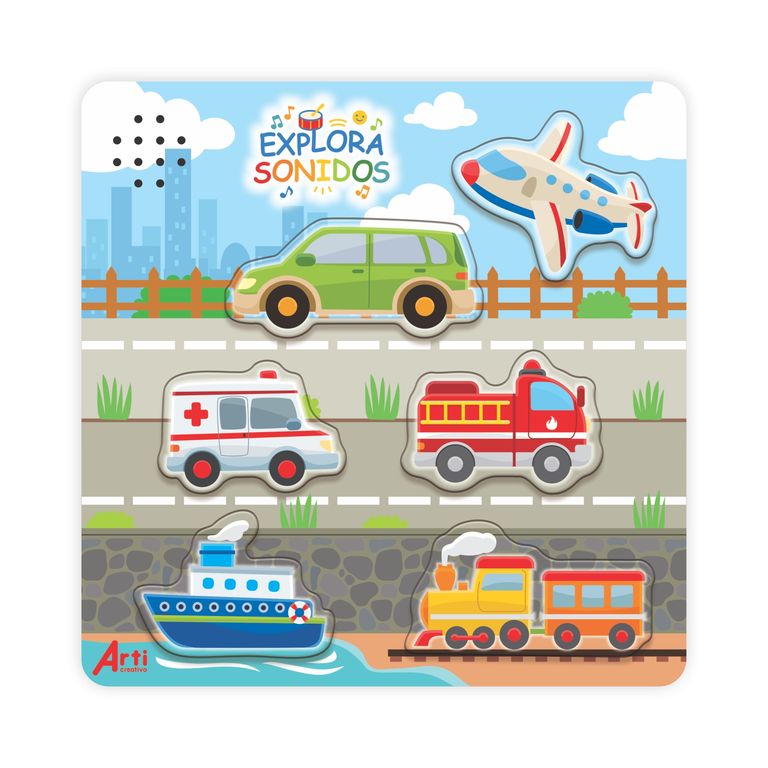 Juego de Encaje Musical “Me Voy de Viaje” 6 Piezas