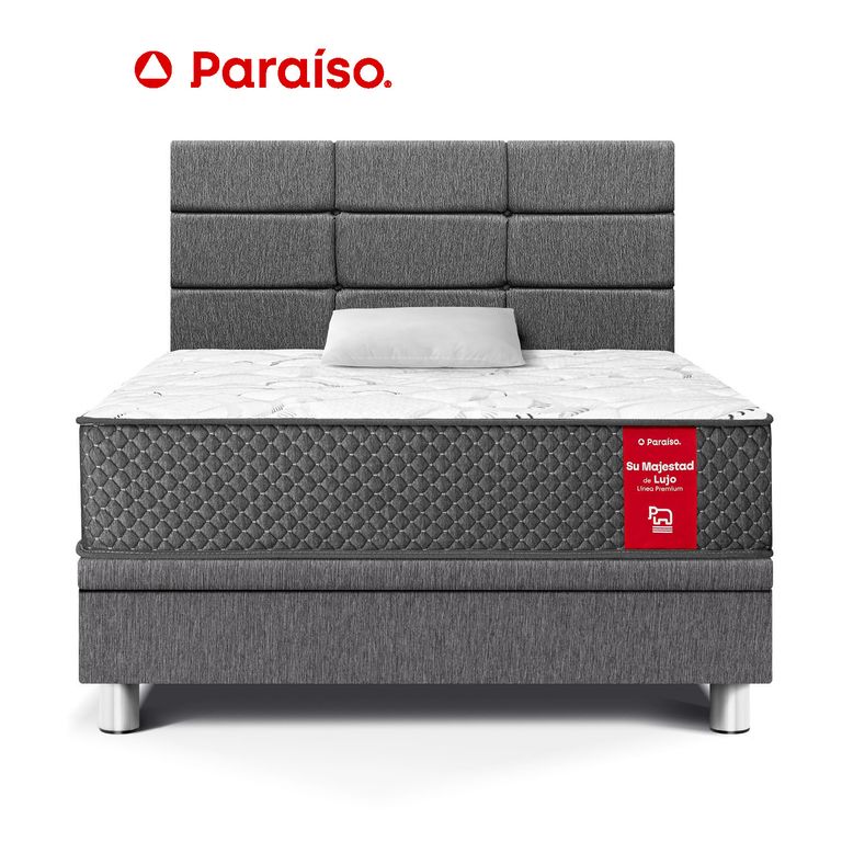 Dormitorio Boxet Blocks Su Majestad 1.5 Plaza Gris