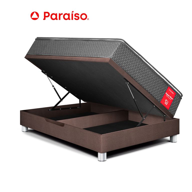 CAMA BOXET SUPER STAR 1.5 PLAZAS CHOC