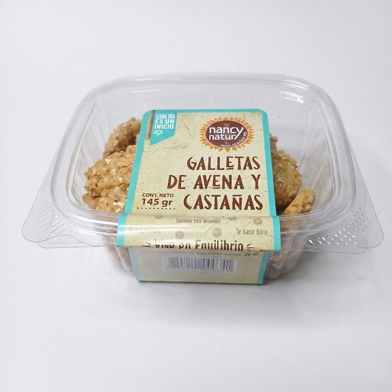 Galletas Nancy Natur Avena Con Castañas Envase 145 g