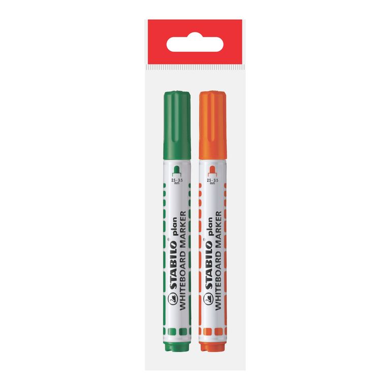 Stabilo Plan Poly Verde/Naranja 2 Und