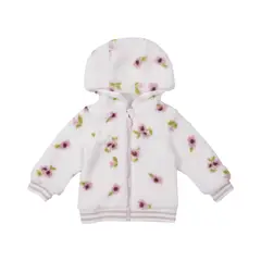 REDWOOD - Poleron Cordero Full Zipper Bebe Niña Redwood