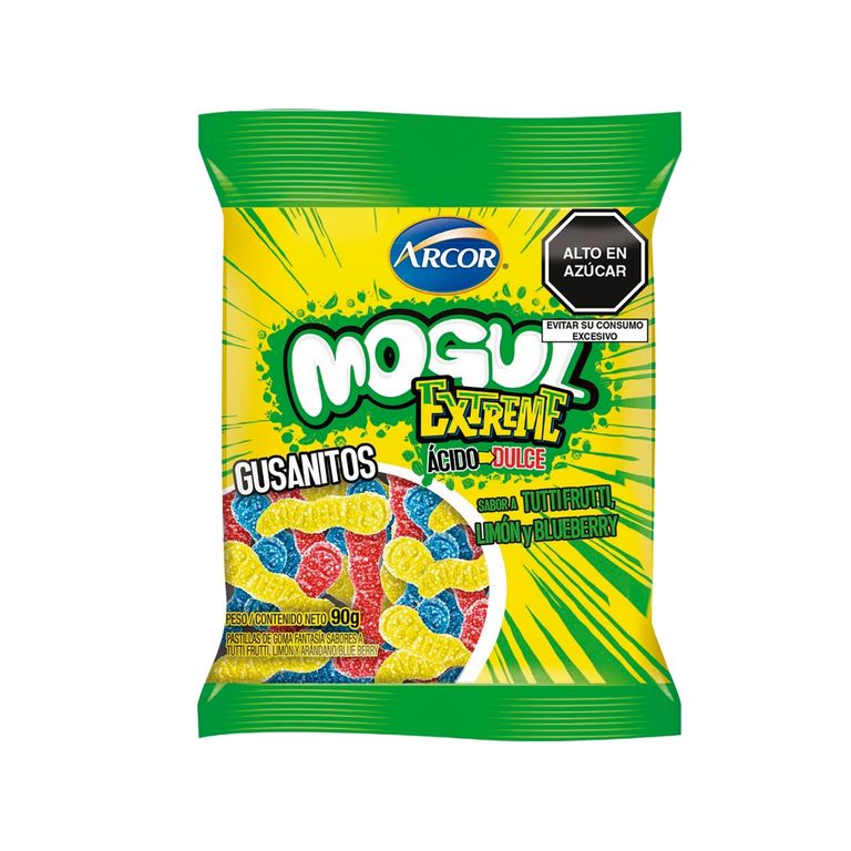 Gomitas Mogul Xtreme Gusano Bolsa 90 g