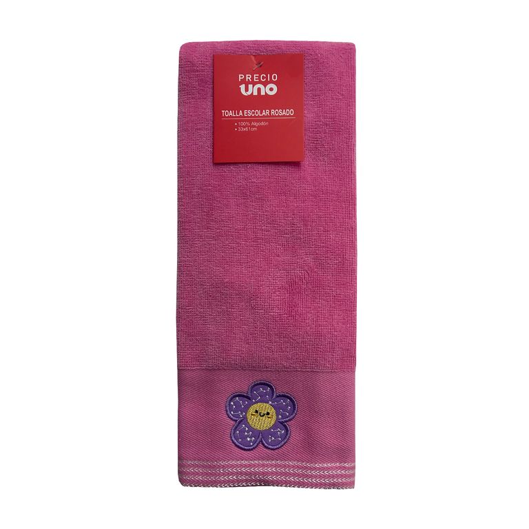 TOALLA ESCOLAR ROSADO