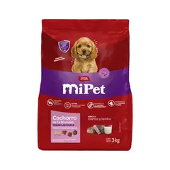 TOTTUS - Alimento Seco Cachorros MiPet Tottus Carne y Leche Bolsa 3 Kg