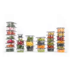 TRIKO - Set Contenedores Triko Plástico Gris 33 Piezas