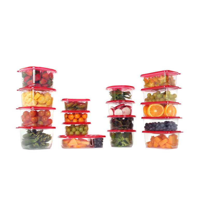 Set Contenedores Triko Plástico Rojo 33 Piezas