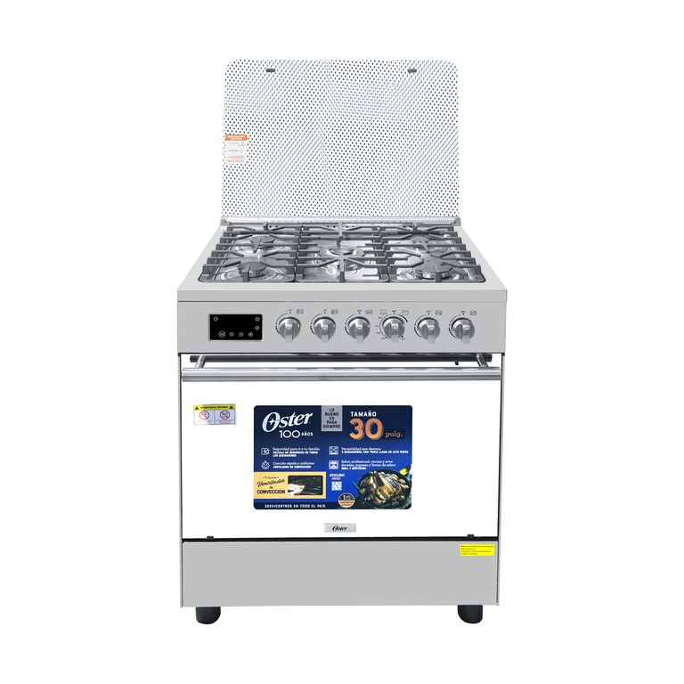 Cocina a Gas Oster OSPGSGC30052GRCISM 30 Pulgadas Silver