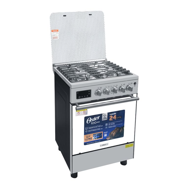Cocina a Gas Oster OSPGSGC24042GRCISM 24 Pulgadas Black