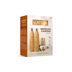 KATIVA - Pack Kativa Argán Shampoo 250 mL + Acondicionador 250 mL + Tratamiento 150 mL