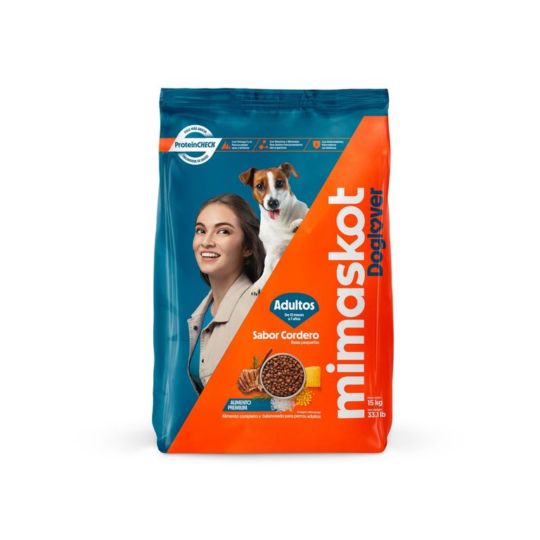 Alimento Seco Perros Adultos Pequeños Mimaskot Cordero Bolsa 15 Kg