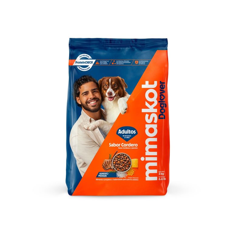 Alimento Seco Perros Adultos MYG Mimaskot Cordero Bolsa 3 Kg