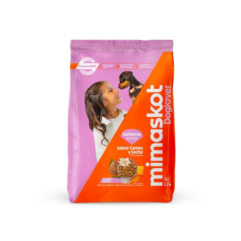 Alimento Seco Cachorros Pequeños Mimaskot Bolsa 1 Kg
