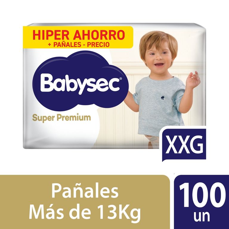 Pañales Babysec Super Premium Talla XXG Empaque 100 Und