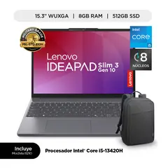 LENOVO - Laptop Lenovo Ideapad Slim 3i Intel Core i5-13420H 8GB RAM 512GB SSD 15.3" WUXGA