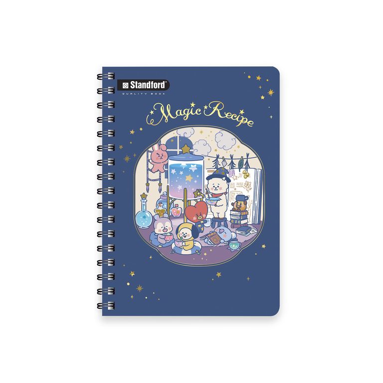 Cuaderno Anillado Standford B5 120 Hojas Quality BT21 S1