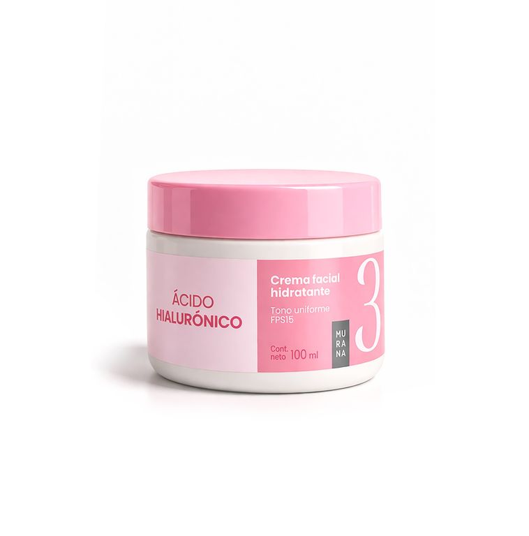 Crema Hidratante Facial Ácido Hialurónico Murana Envase 100 mL
