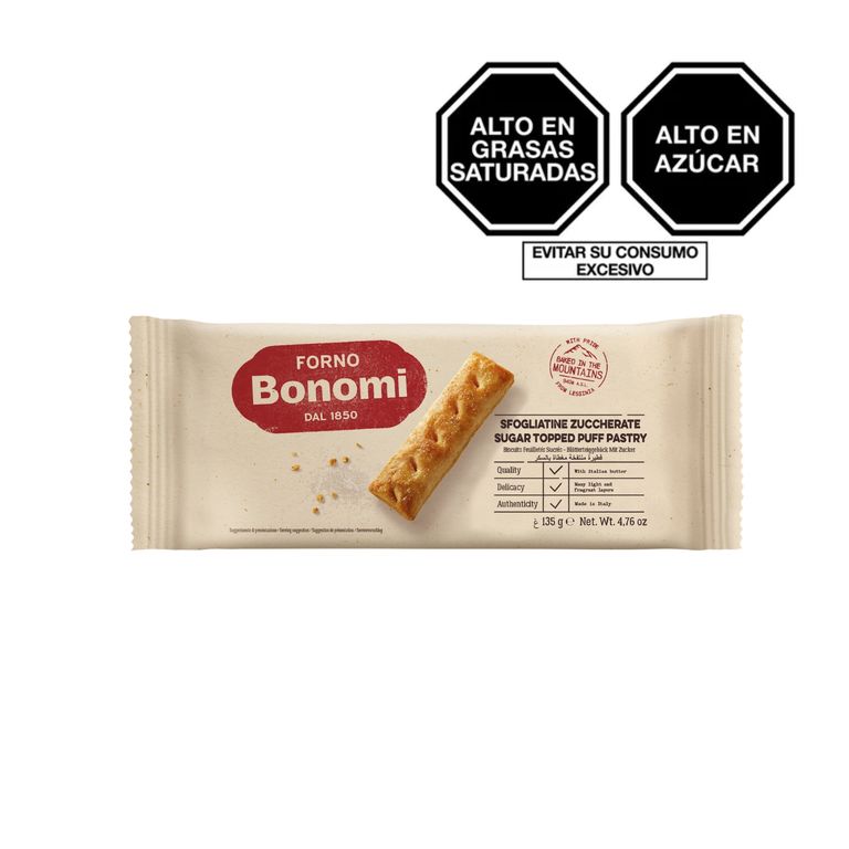 Sfogliatine Azucaradas Forno Bonomi Empaque 135 g