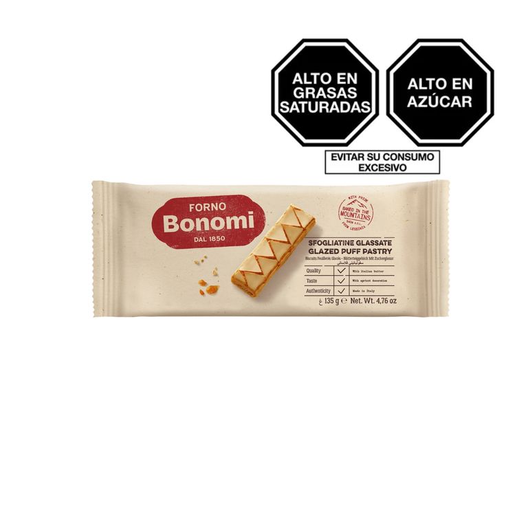 Sfogliatine Glaseadas Forno Bonomi Empaque 135 g