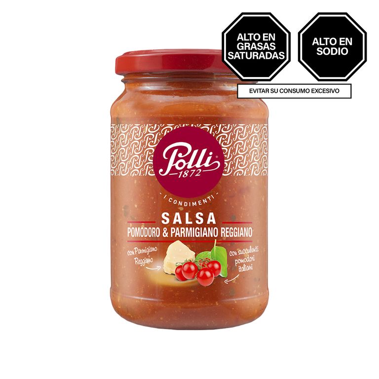 Salsa de Tomate con Queso Parmesano Polli Pote 350 g