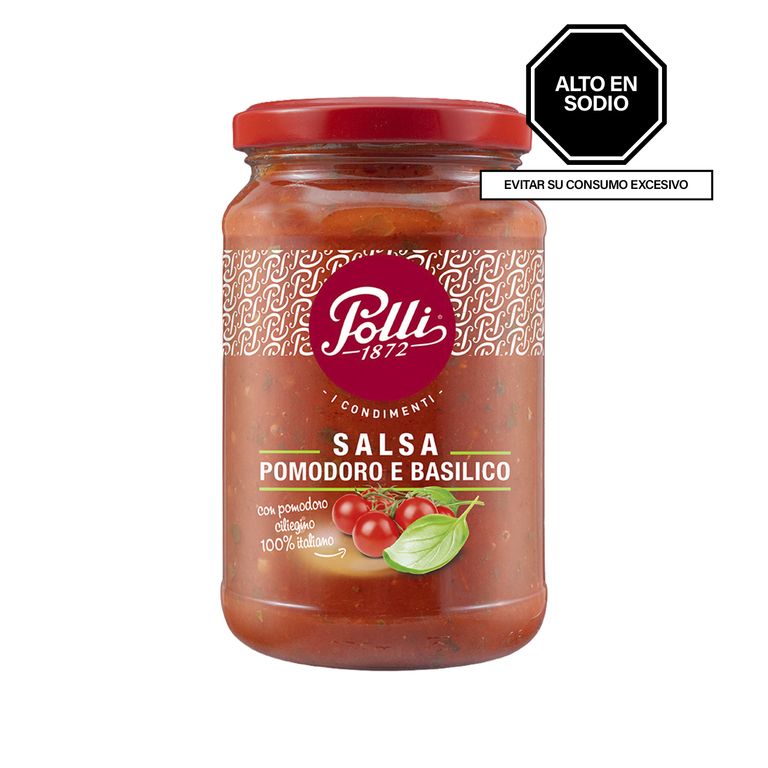 Salsa de Tomate con Albahaca Polli Pote 350 g