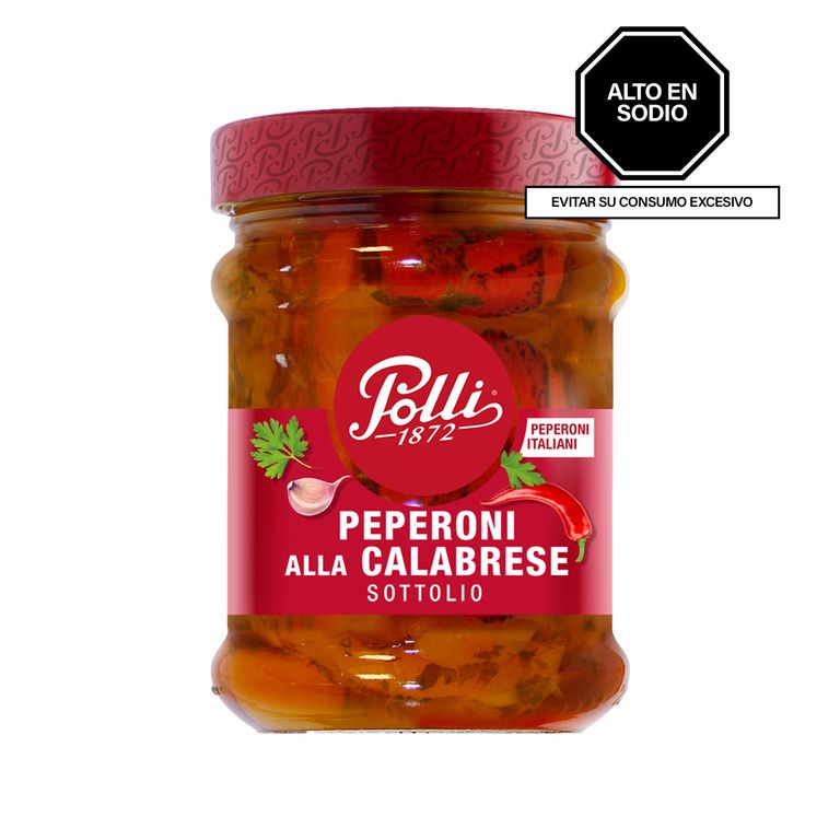 Pimientos Asados a la Calabresa Polli Pote 285 g