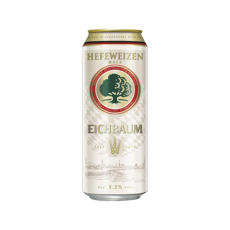 Cerveza Hefeweizen Hell Eichbaum Lata 500 mL